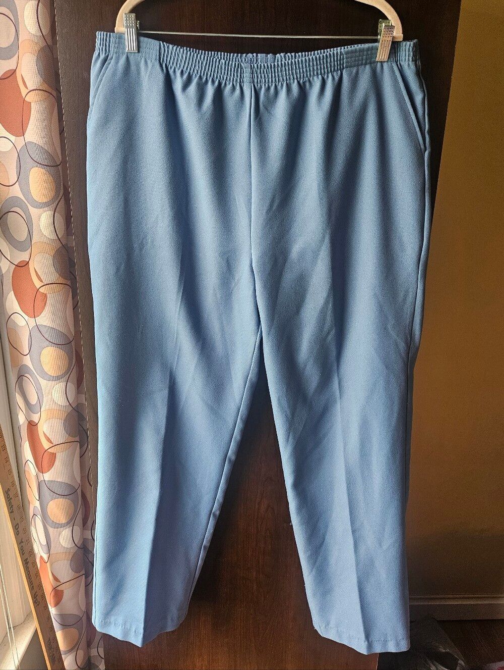 Salon Studio Light Blue Elastic-Waist Pants Size 16